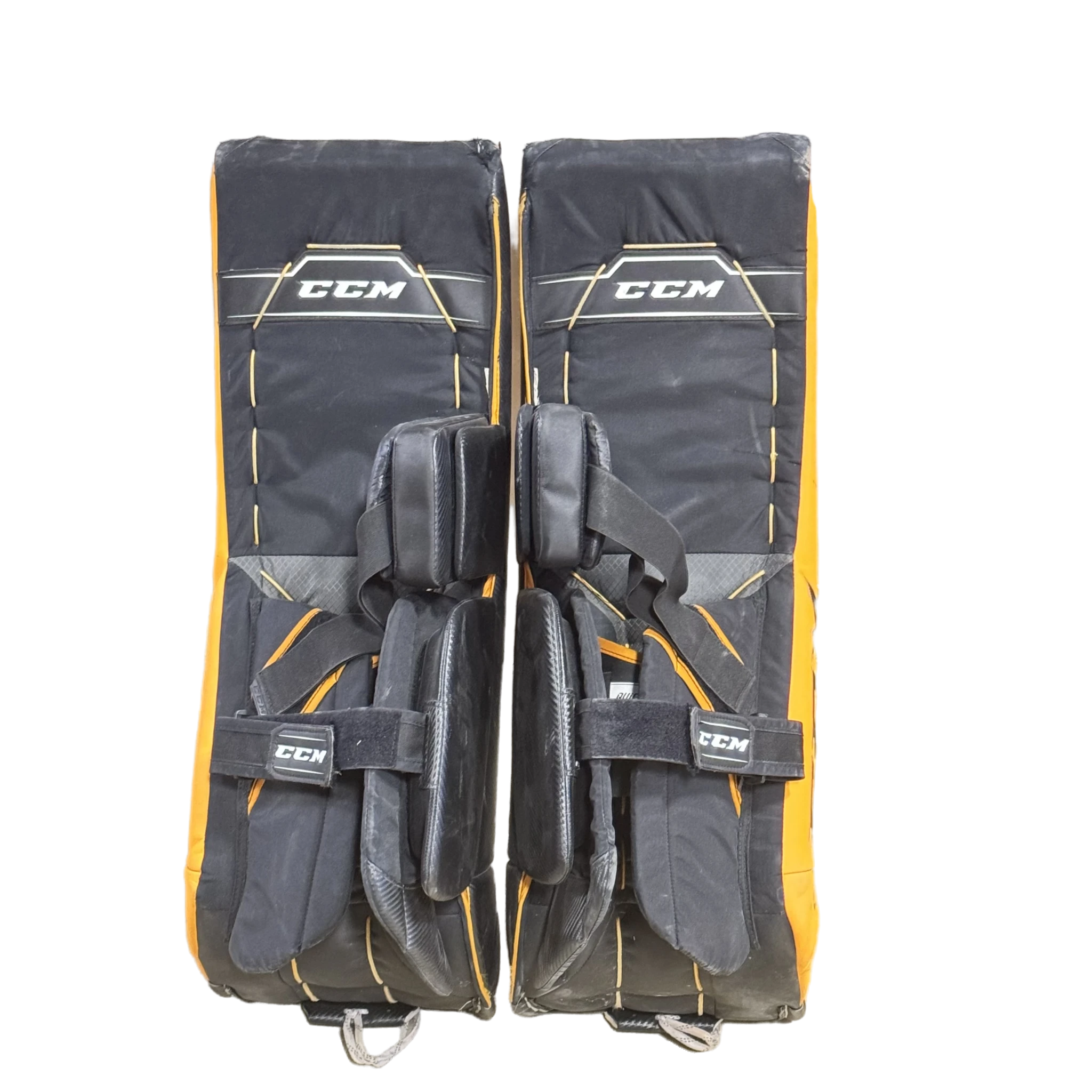 CCM AXIS - Ensemble de protections de gardien de but Pro Stock d'occasion (noir/jaune)